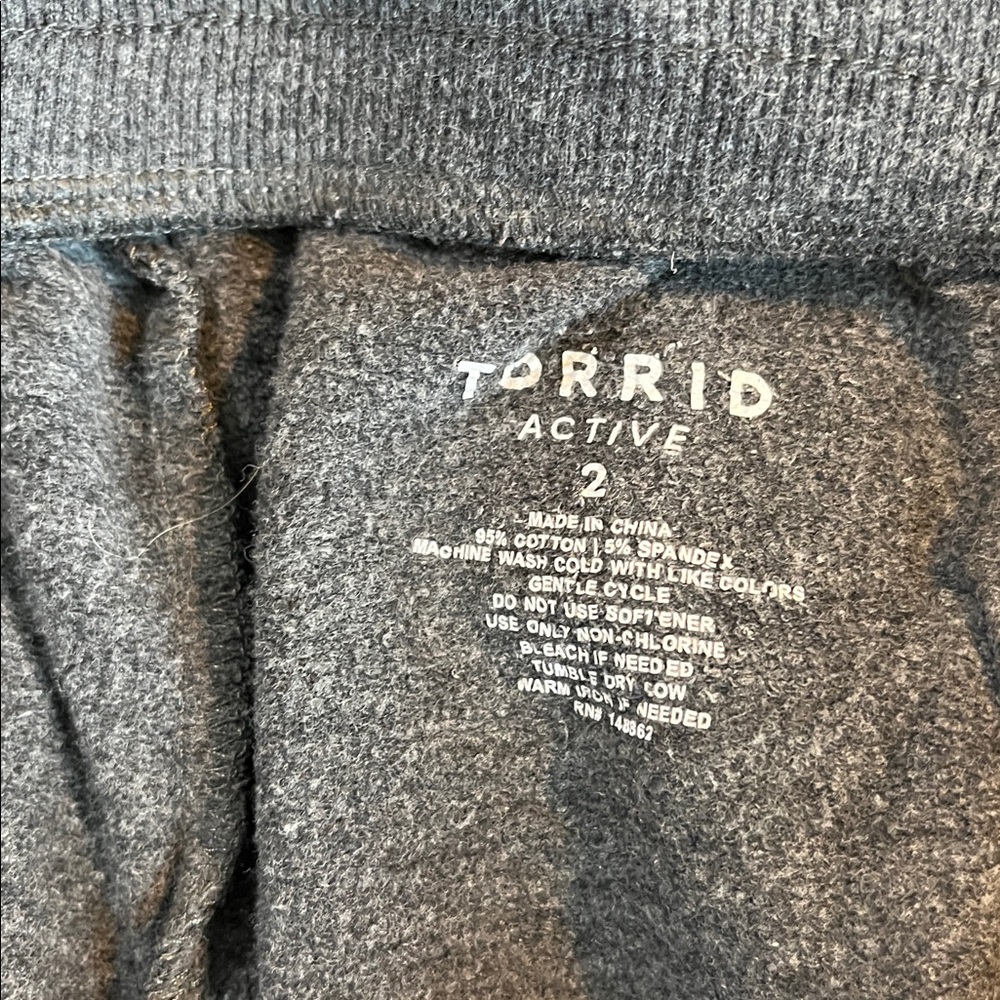 Torrid 2 Black Leopard-Print Drawstring Sweatpants - image 6